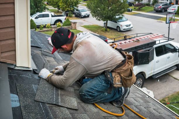 Professional Roof Inspection technician working in Bertram, TX